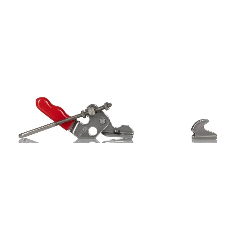 RS PRO Chrome Finish Mild Steel 70 mm Jaw Opening 12 mm Jaw Depth Toggle Clamp 254-800