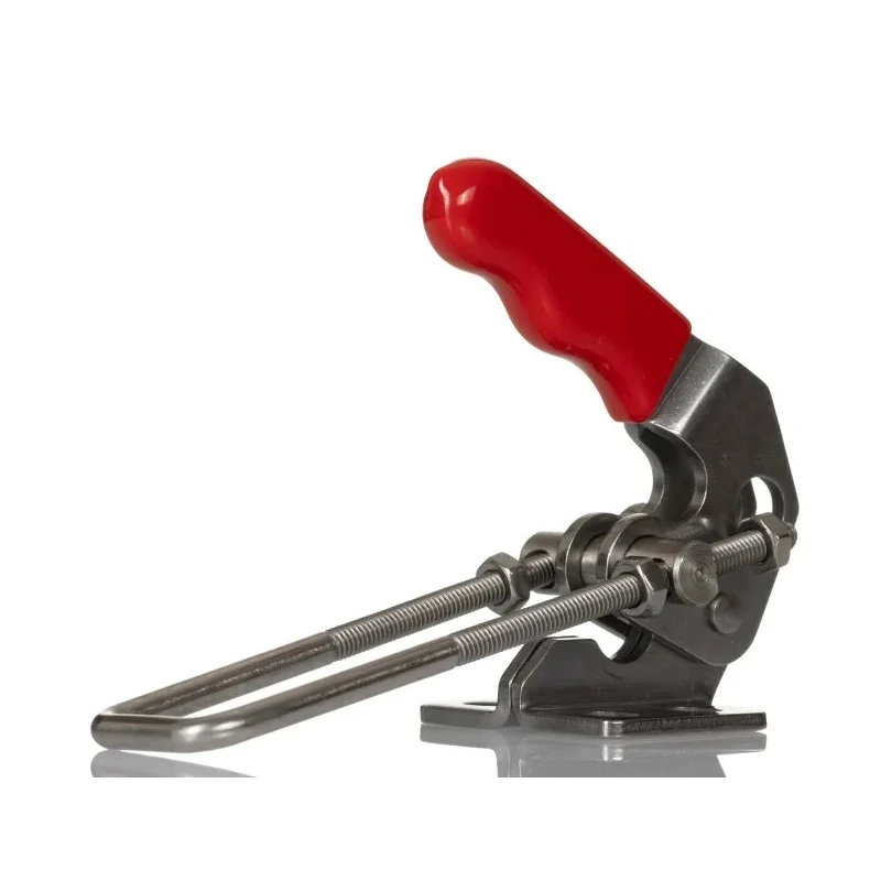 RS PRO Chrome Finish Mild Steel 70 mm Jaw Opening 12 mm Jaw Depth Toggle Clamp 254-800