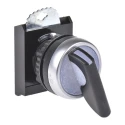 BACO BACO Series 2 Position Illuminated Selector Switch Head, 22 mm Cutout, Black Handle, IP67 L21KV30