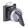BACO BACO Series 2 Position Illuminated Selector Switch Head, 22 mm Cutout, Black Handle, IP67 L21KV30