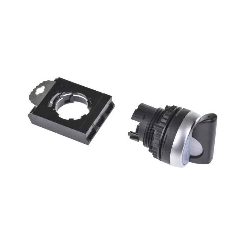 BACO BACO Series 2 Position Illuminated Selector Switch Head, 22 mm Cutout, Black Handle, IP67 L21KV30