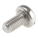 RS PRO Slot Pan Stainless Steel Machine Screw 10 mm M5 189-440