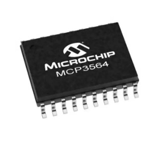 Microchip 4-Channel 24-bit Delta-Sigma ADC 153.6 ksps, 20-Pin TSSOP MCP3564-E/ST