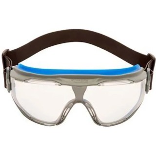 3M Goggle Gear Safety Goggles with Clear Polycarbonate Lenses, Indirect Vent, EN166 Certified GG501NSGAF-BLU