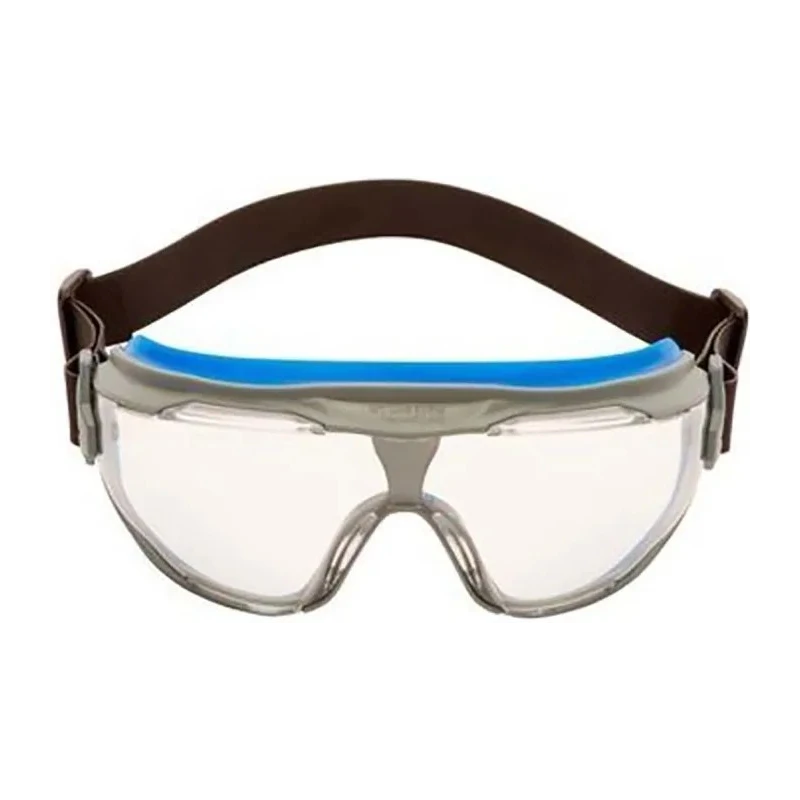 3M Goggle Gear Safety Goggles with Clear Polycarbonate Lenses, Indirect Vent, EN166 Certified GG501NSGAF-BLU