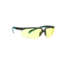 3M Safety Glasses with Amber Polycarbonate Lens, Anti-Scratch and Anti-Fog Coating, Plastic Half Frame S2003SGAF-BGR