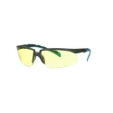 3M Safety Glasses with Amber Polycarbonate Lens, Anti-Scratch and Anti-Fog Coating, Plastic Half Frame S2003SGAF-BGR