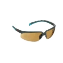3M 2000 Series Safety Glasses with Brown Polycarbonate Lens, Blue Grey Half Frame, Anti-Fog and Anti-Scratch S2005SGAF-BGR