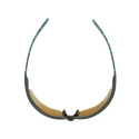 3M 2000 Series Safety Glasses with Brown Polycarbonate Lens, Blue Grey Half Frame, Anti-Fog and Anti-Scratch S2005SGAF-BGR