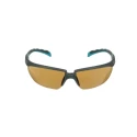 3M 2000 Series Safety Glasses with Brown Polycarbonate Lens, Blue Grey Half Frame, Anti-Fog and Anti-Scratch S2005SGAF-BGR