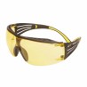 3M SecureFit Safety Glasses with Anti-Fog Coating, Anti-Scratch Polycarbonate Amber Lens, Plastic Frame SF403XSGAF-YEL