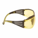3M SecureFit Safety Glasses with Anti-Fog Coating, Anti-Scratch Polycarbonate Amber Lens, Plastic Frame SF403XSGAF-YEL