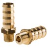 Legris Pneumatic Brass Pipe Fitting Threaded Adapter Male BSPT 1/4 in to Male 0123 13 13