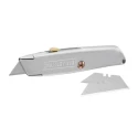 Stanley Safety Knife with Straight Retractable Blade 60 mm Zinc Handle 3 Blades 2-10-099