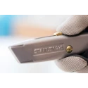 Stanley Safety Knife with Straight Retractable Blade 60 mm Zinc Handle 3 Blades 2-10-099