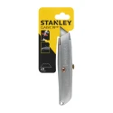 Stanley Safety Knife with Straight Retractable Blade 60 mm Zinc Handle 3 Blades 2-10-099