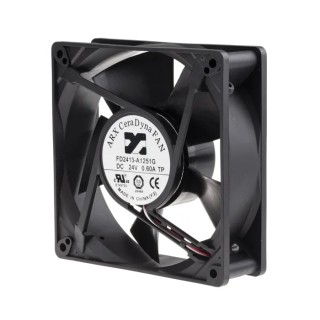 ARX CeraDyna Series Axial Fan 24V DC 333 m³/h Airflow 20.4W Power 1.7A Max Current IP20 127x127x38mm