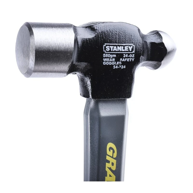 Stanley High Carbon Steel Head Ball-Pein Hammer with Graphite Handle, 680 g, 380 mm Overall Length 1-54-724