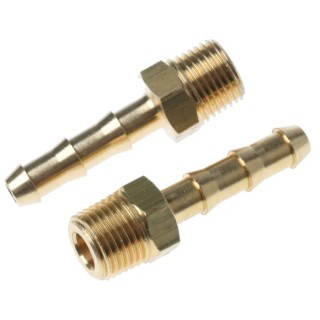 Legris Pneumatic Brass Pipe Fitting Threaded Adapter Male BSPT 1/8 in to Male 0123 04 10