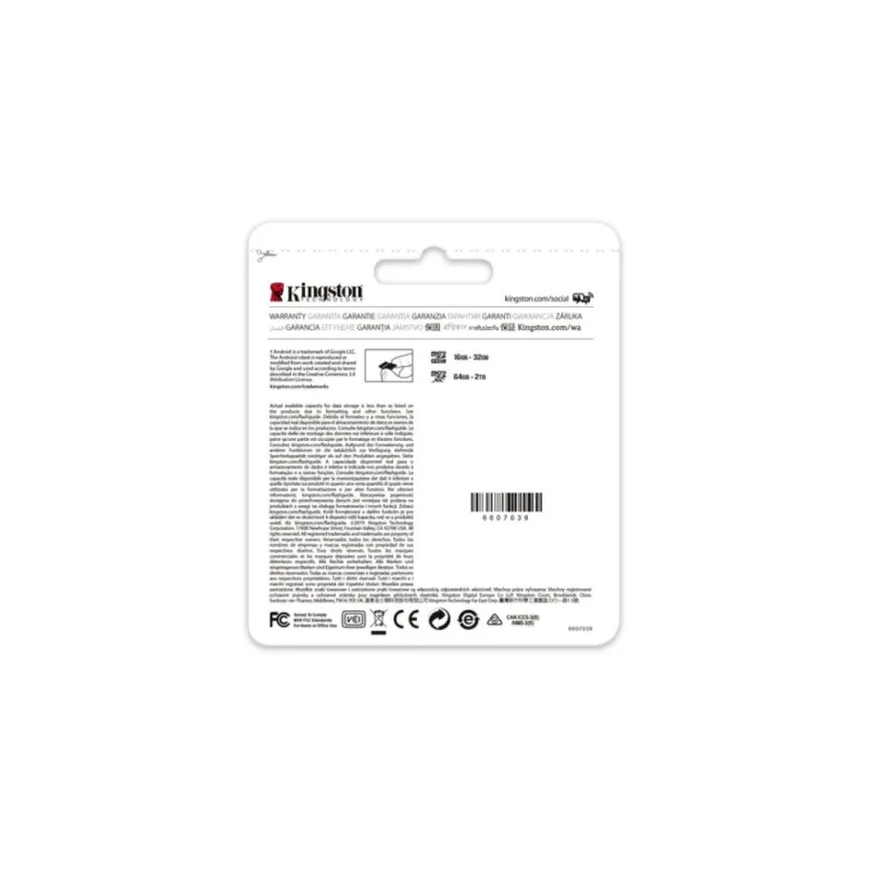 Kingston 256 GB MicroSDXC Memory Card Class 10 SDCG3/256GBSP