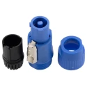 RS PRO IP65 Blue 2P+PE Straight Industrial Power Connector 20A 250V IP65 IP Rating IP65
