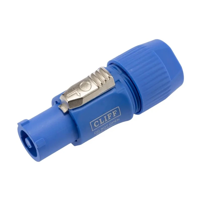 RS PRO IP65 Blue 2P+PE Straight Industrial Power Connector 20A 250V IP65 IP Rating IP65