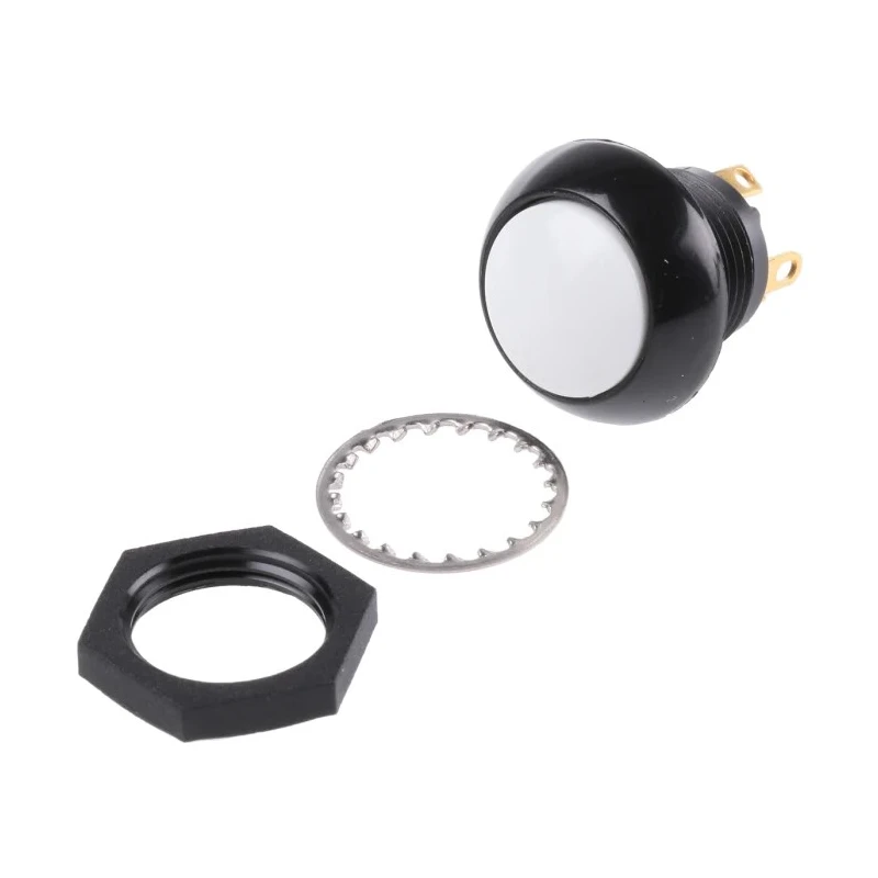 Otto P9 Series Push Button Switch Momentary Panel Mount DPDT White LED IP68 28V dc 115V ac P9-113129
