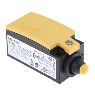 Eaton LS-Titan Series Plunger Limit Switch 1 NO/1 NC Plastic Housing IP67 IP66 415V AC 6A 266105 LS-11S