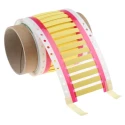 TE Connectivity Yellow Ready Print Heat Shrink Labels 12.7 mm Width, 50 mm Length, 250 Per Pack RPS-18-12/2.0-4