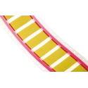TE Connectivity Yellow Print Heat Shrink Labels 50 mm Width, 250 Per Pack, 50.8 mm RPS-10-2/2.0-4