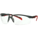 3M 2000 Series Safety Glasses with UV Protection, Anti-Fog and Anti-Scratch Polycarbonate Lens, Impact S2001SGAF-RED