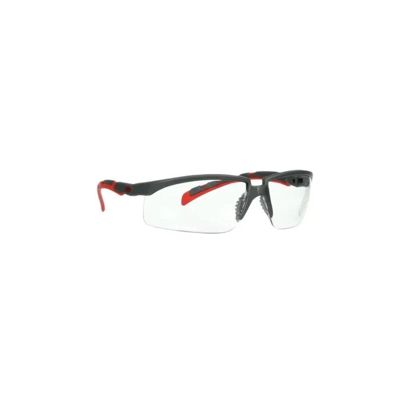 3M 2000 Series Safety Glasses with UV Protection, Anti-Fog and Anti-Scratch Polycarbonate Lens, Impact S2001SGAF-RED