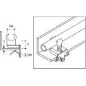 RS PRO Girder Cable Clip Steel Passivated Zinc Plated Maximum Cable Diameter 22mm Maximum Flange Thickness 3mm 203-7414