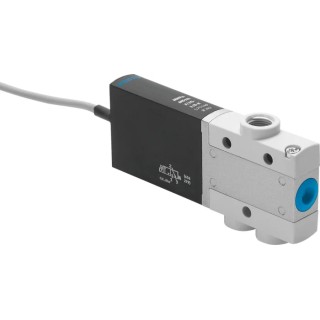 Festo Pneumatic Solenoid Pilot-Operated Control Valve 3/2 Closed Monostable Electric 24V 3.7W Die Cast MHE3-M1H-3/2G-1/8-K