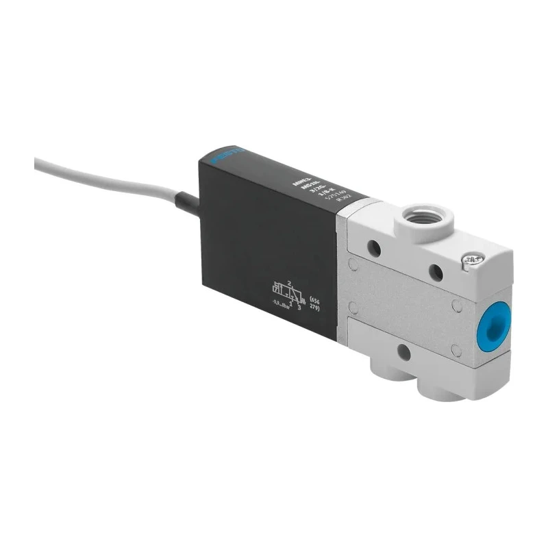 Festo Pneumatic Solenoid Pilot-Operated Control Valve 3/2 Closed Monostable Electric 24V 3.7W Die Cast MHE3-M1H-3/2G-1/8-K