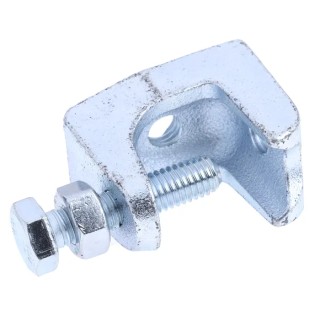 RS PRO Beam Clamp M8, Steel Construction, Maximum Load 60kg, Hole Diameter 8mm, Maximum Flange Thickness 18mm 203-7622