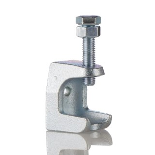 RS PRO Beam Clamp Steel 60kg Load Capacity, 18mm Maximum Flange Thickness 203-7616