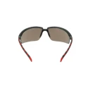 3M 2000 Safety Glasses, Anti-Scratch, Anti-Fog Coating, Grey Polycarbonate Lens, Plastic Half Frame S2002SGAF-RED