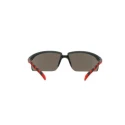 3M 2000 Safety Glasses, Anti-Scratch, Anti-Fog Coating, Grey Polycarbonate Lens, Plastic Half Frame S2002SGAF-RED