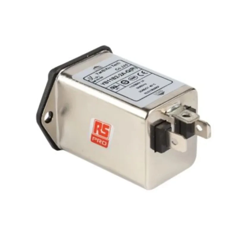 RS PRO 250V 2A Socket IEC Filter with 2 Fuse Faston Termination 237-8659