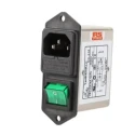 RS PRO 250V 6A Chassis Mount IEC Filter 2 Pole with 2 Fuse 237-8669