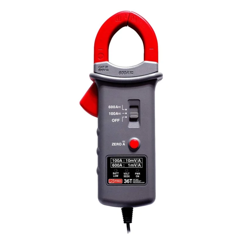 RS PRO Current Clamp AC/DC Adapter 600 A DC Max, 600 A AC Max 203-5752