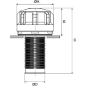 Parker Hydraulic Filler Breather Filter Nylon Polypropylene 92 mm Cap Diameter 3-Hole Flange Mount AB.6821301.UC