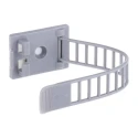 RS PRO Grey Nylon Self-Adhesive Adjustable Cable Clip 22 mm Max. Bundle Diameter 30.5 x 21 x 90 mm 404-449