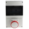 Scame DOMINO IP66 Red Wall Mount 3P+N+PE Angled Residual Current Device 63A 415V IP66