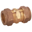 RS PRO Brass Compression Fitting Compression Coupler Male G 1/4 in 203-8625