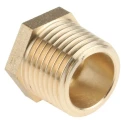 RS PRO Brass Threaded Fitting Straight 1/2 In Reducer Bush Male BSP 1/2 in to Female BSP 1/4 in 203-9022