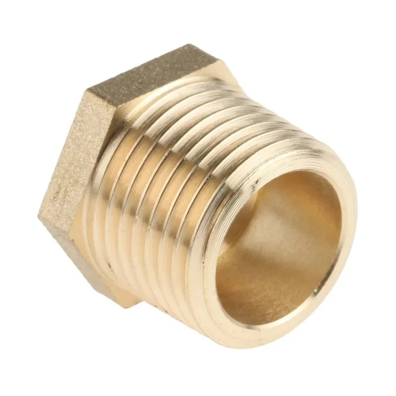 RS PRO Brass Threaded Fitting Straight 1/2 In Reducer Bush Male BSP 1/2 in to Female BSP 1/4 in 203-9022