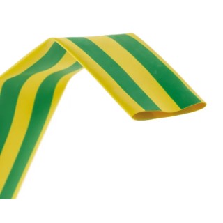HellermannTyton Halogen Free Heat Shrink Tubing Green Yellow 18 mm Sleeve Dia. x 4m Length 308-31807 HIS-3-18/6-PO-X-GNYE