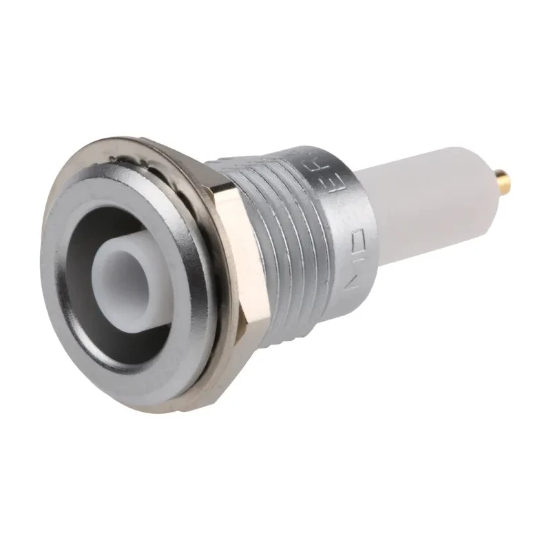 LEMO 1S Series Coaxial Connector Panel Mount Female Circular Coaxial Straight Body Solder ERA.1S.405.CTL